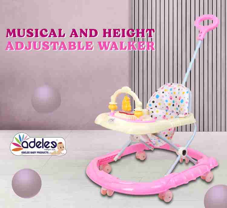 ODELEE Musical Activity Walker With Parent Rod