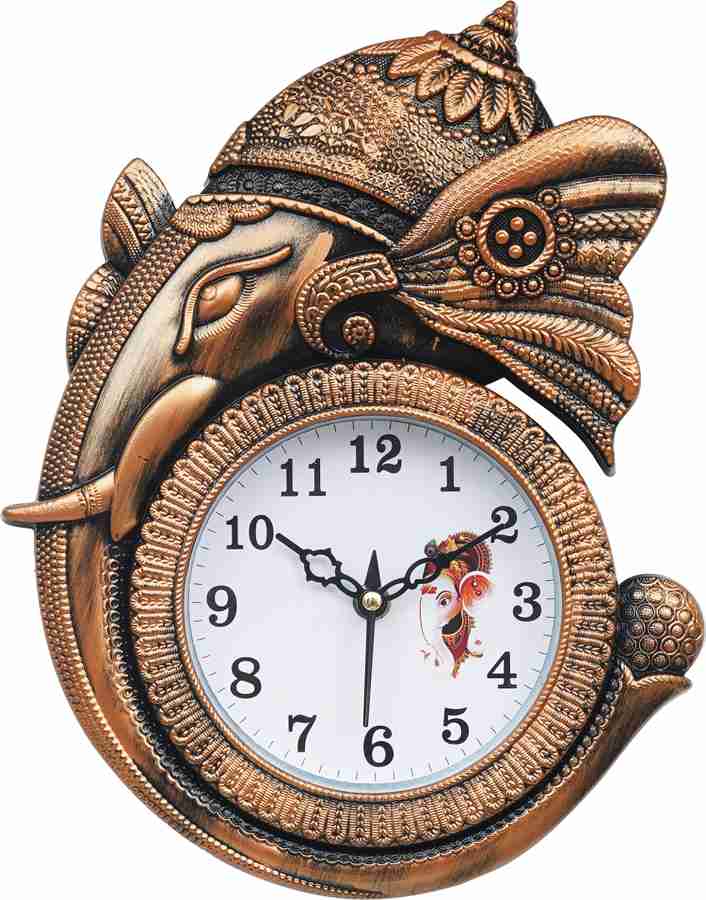 Factorywala Analog 29 cm X 23 cm Wall Clock Price in India Buy Factorywala Analog 29 cm X 23 cm Wall Clock online at Flipkart