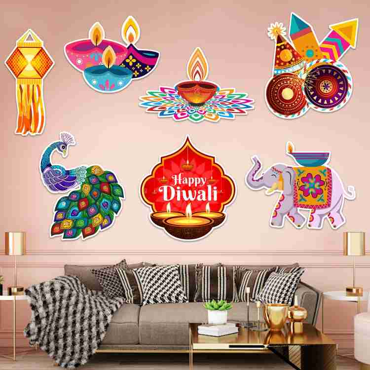 ZYOZI 7 Pcs Diwali Wall Hanging Decoration Diwali Sticker Happy Diwali Wall Sticker Pack of 7 Price in India Buy ZYOZI 7 Pcs Diwali Wall Hanging Decoration Diwali Sticker Happy Diwali Wall Sticker Pac...