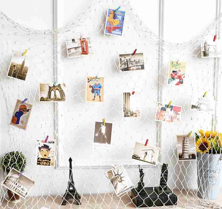 INFIPRISES Fishing Net Decoration Wall Decor Photo Frame with 40