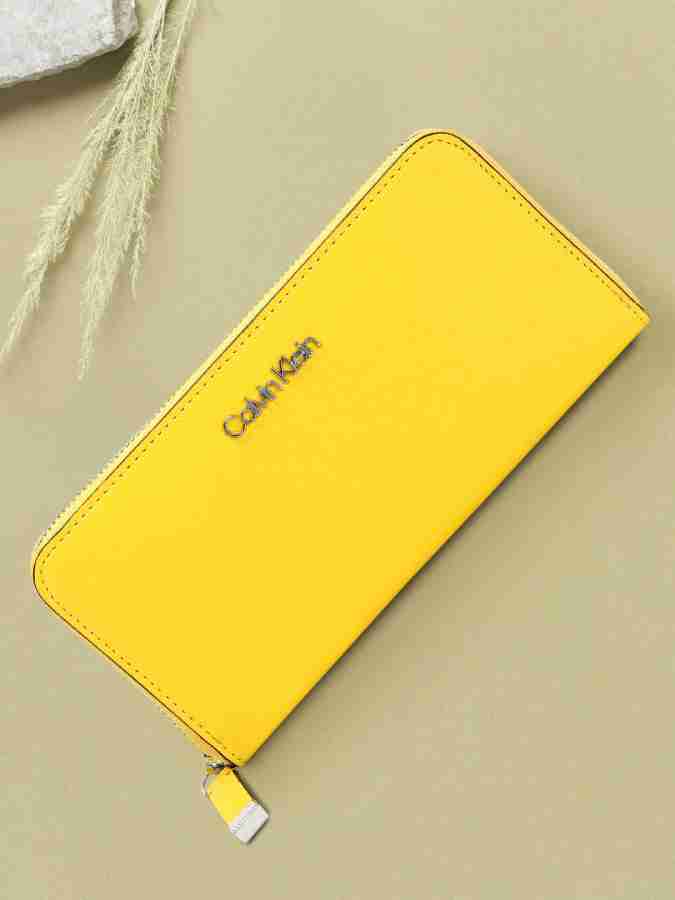 Calvin klein yellow wallet hotsell