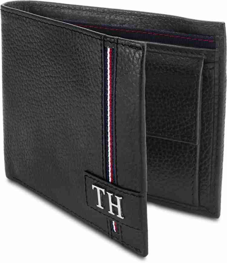 TOMMY HILFIGER Men Black Genuine Leather Wallet Black Price in India Flipkart