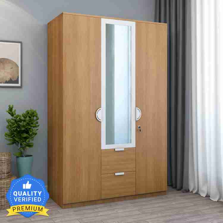 Home by nilkamal Indio Engineered Wood 3 Door Wardrobe Price in