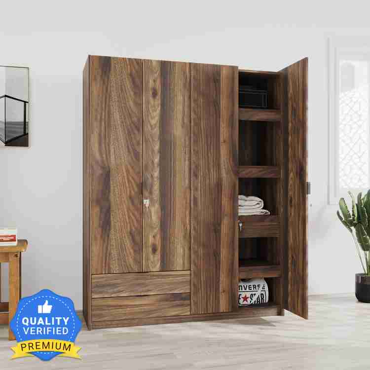 Home by nilkamal Avery Engineered Wood 4 Door Wardrobe Price in
