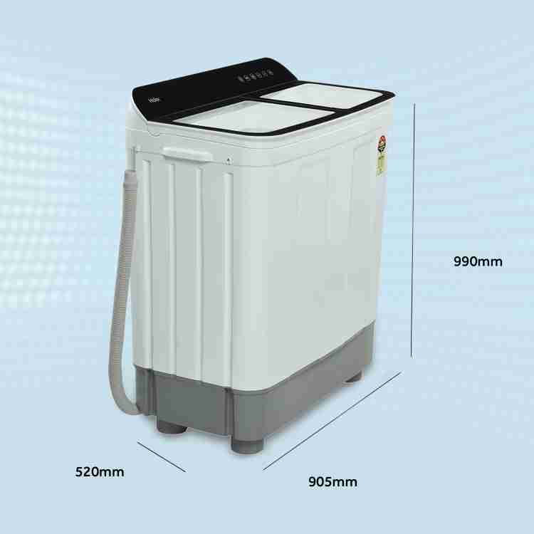Haier 10 kg Semi Automatic Top Load Washing Machine White, Black Price in  India - Buy Haier 10 kg Semi Automatic Top Load Washing Machine White,  Black online at
