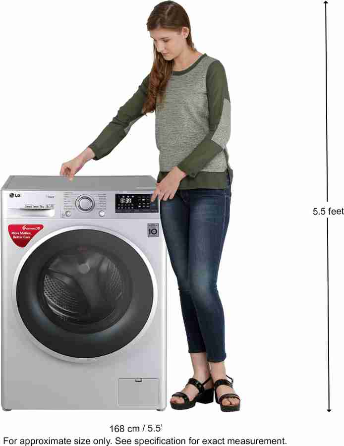 LG 7 kg Inverter Fully Automatic Front Load Washing Machine with In built Heater Silver Price in India Buy LG 7 kg Inverter Fully Automatic Front Load Washing Machine with In built Heater