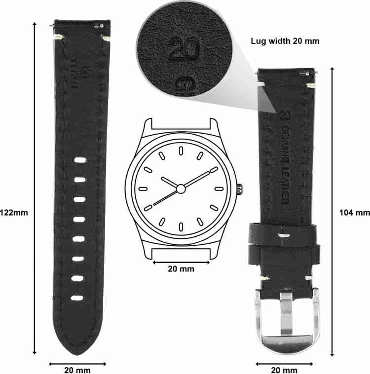 Titan genuine leather top strap