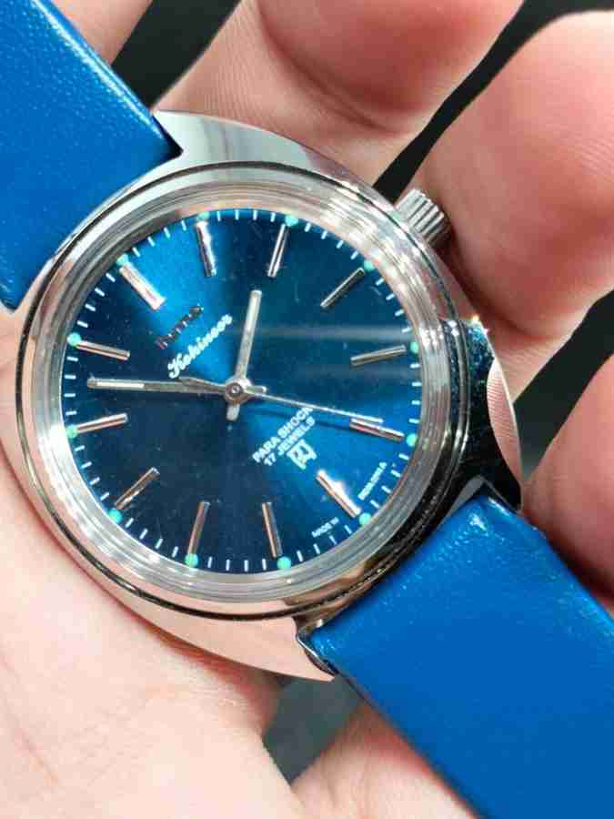 Hmt blue dial watches hotsell
