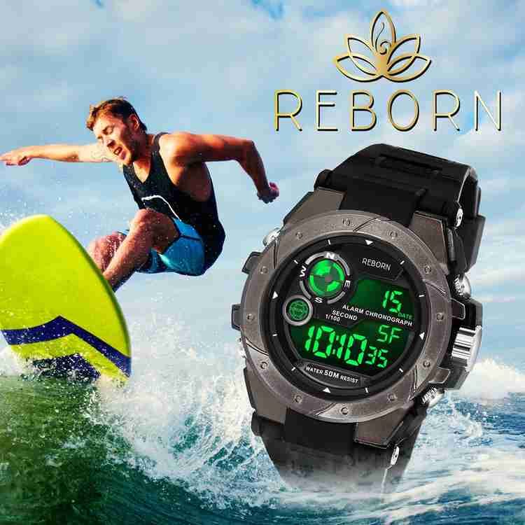 TrackFly 9105 DIGITAL BALCK New Attractive Sport look Design Military Green LED Calendar and time and date Digital Watch For Men Buy TrackFly 9105 DIGITAL BALCK New Attractive Sport look