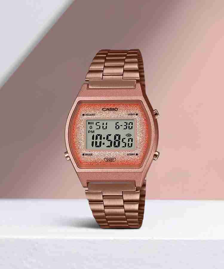 Casio vintage watch rose gold price best sale