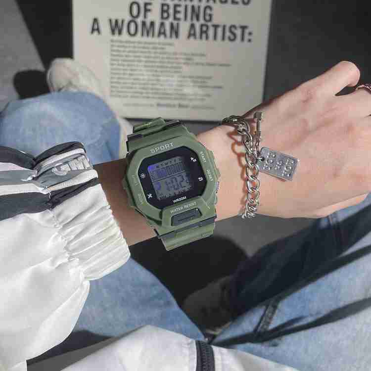 BIGWHEEL Chronograph Digital Sports Watch Olive Green Watch Luminous Multi Functional Display Watch Waterproof Digital Watch For Boys Girls Buy BIGWHEEL Chronograph Digital Sports Watch Olive Green Wa...