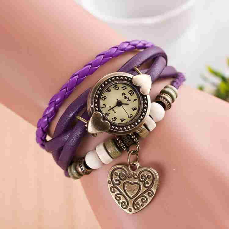 Eleganzza B08 Bracelet Watch With Heart Pendant Analog Watch For Girls Buy Eleganzza B08 Bracelet Watch With Heart Pendant Analog Watch For Girls Casual Bracelet Watches Girls Watch For Women Online a...