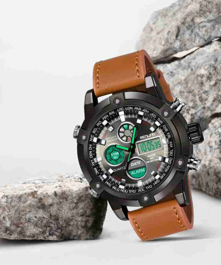 Men's analog digital watch outlet
