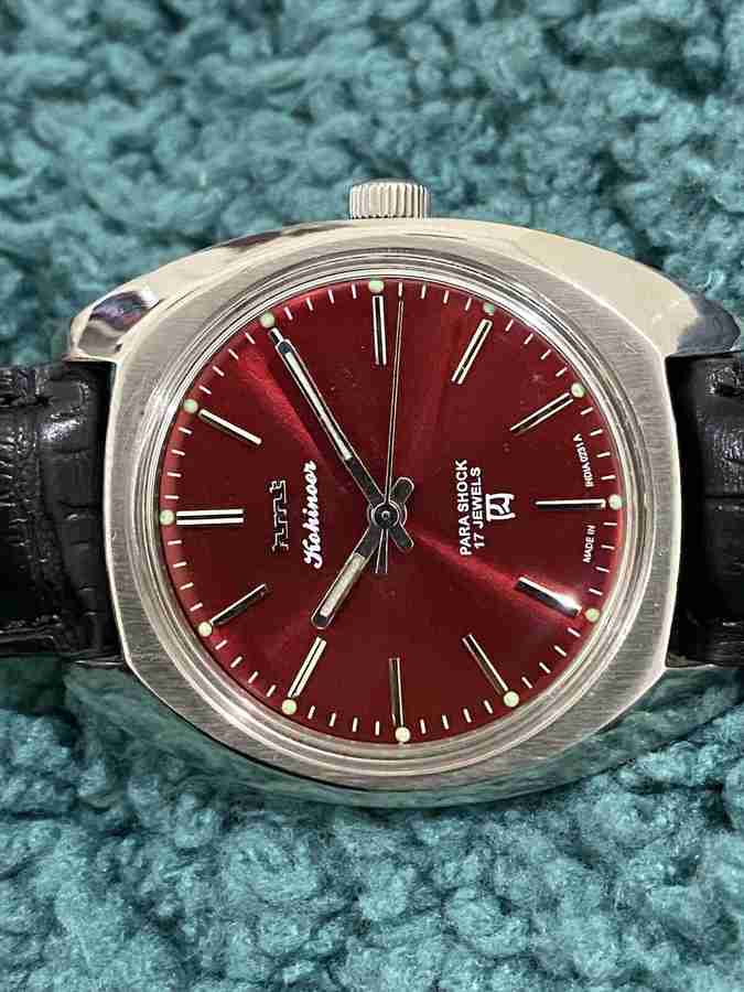 DIXOT Vintage HMT Kohinoor Mechanical Manual Winding 17Jewels