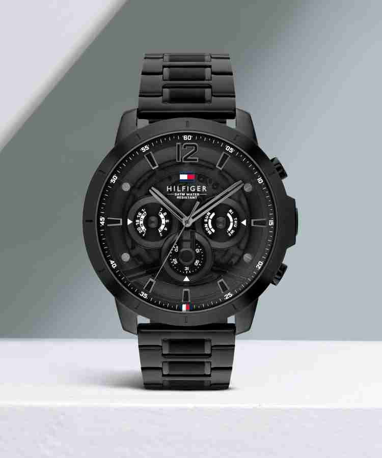 Flipkart black watch best sale