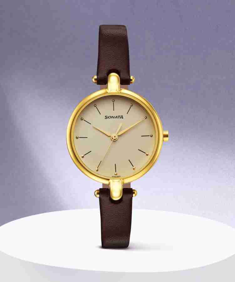 SONATA Gold Edit 2 Analog Watch For Women Buy SONATA Gold Edit 2 Analog Watch For Women 87043YL02W Online at Best Prices in India Flipkart