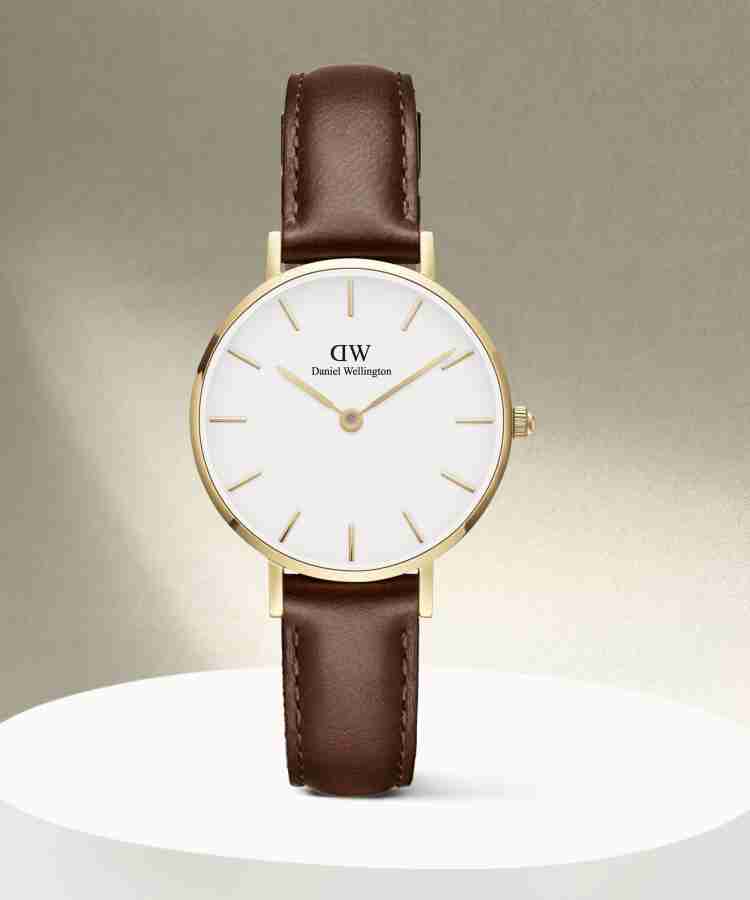 DANIEL WELLINGTON Petite Petite ST Mawes White color Round 28 mm diameter Analog Watch For Women Buy DANIEL WELLINGTON Petite Petite ST Mawes White color Round 28 mm