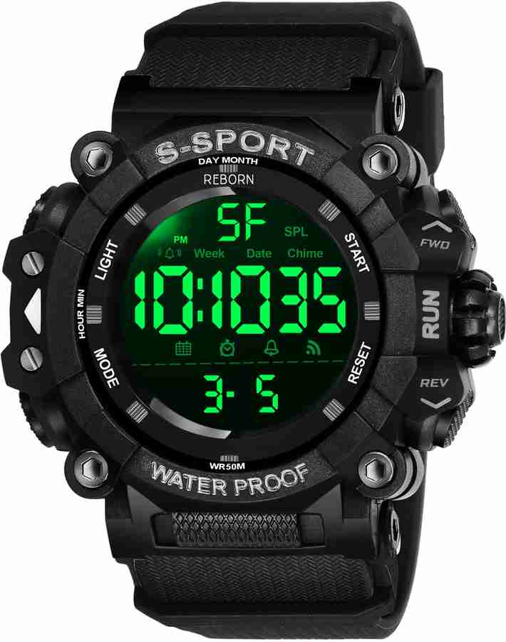 TrackFly 9106 BLACK New Attractive Sport look Design Military Green LED Calendar and time and date Digital Watch For Men Buy TrackFly 9106 BLACK New Attractive Sport look Design Military