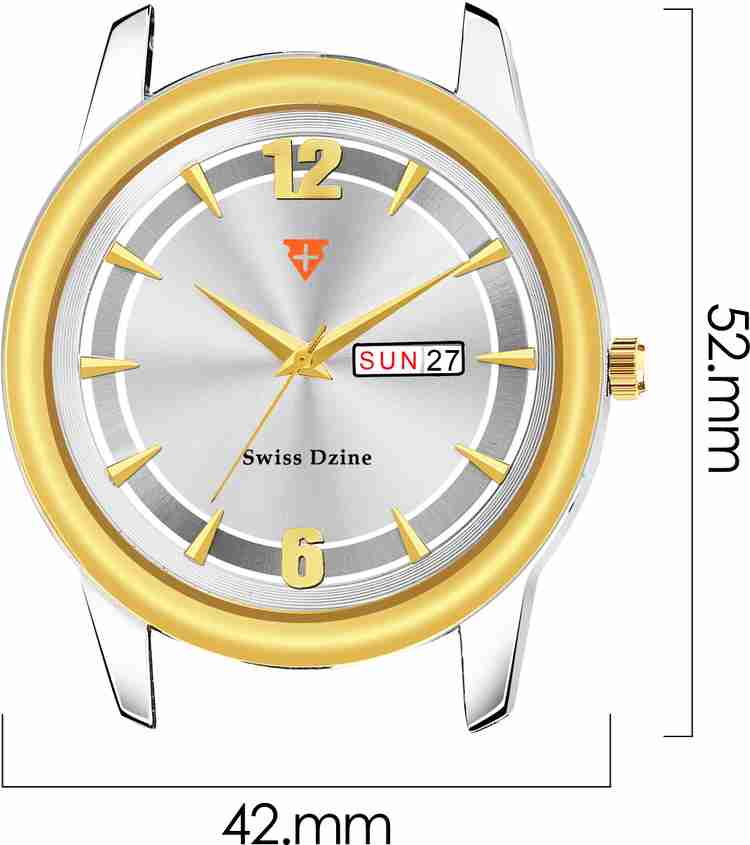 Swiss Dzine Analog Watch For Men Buy Swiss Dzine Analog Watch For Men SD 1112 Silver Online at Best Prices in India Flipkart