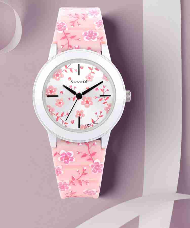 SONATA Floral Upgrade Analog Watch For Women Buy SONATA Floral Upgrade Analog Watch For Women 8992PP05J Online at Best Prices in India Flipkart