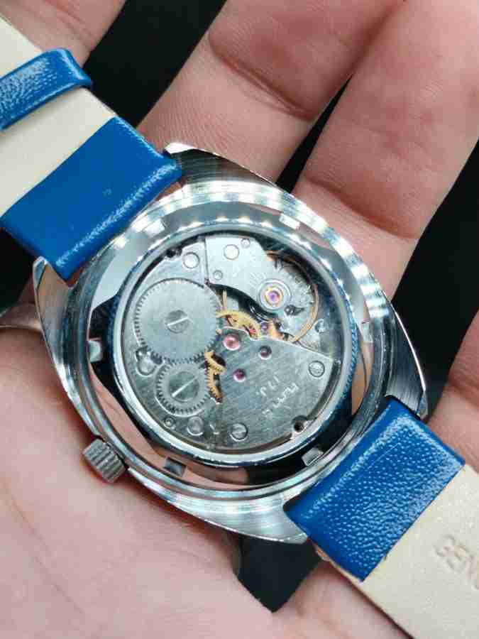 Hmt blue dial watches shop