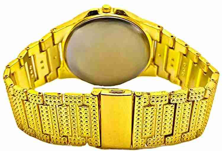 Golden diamond shop watch