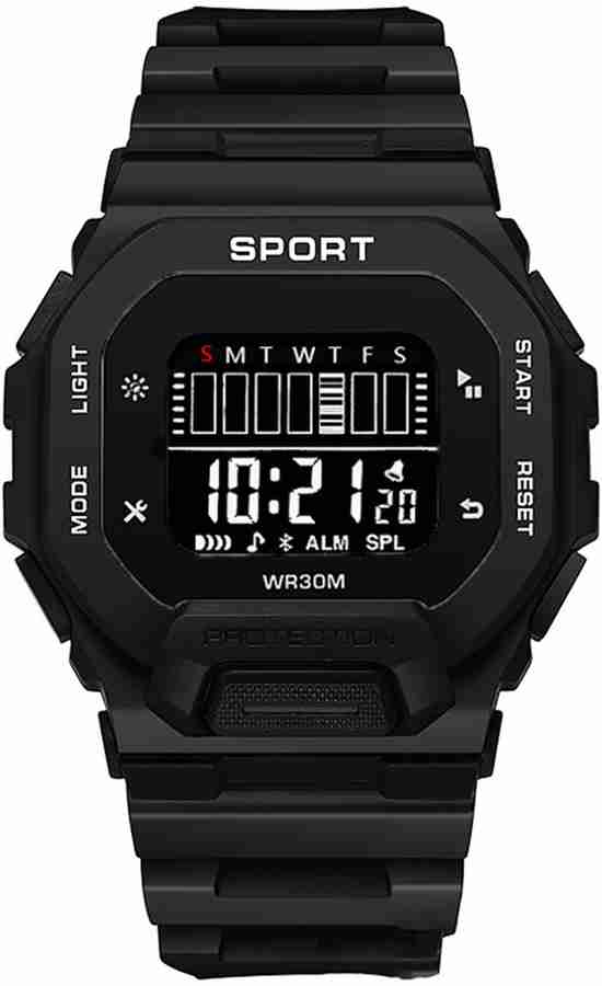 GHATIKA WR30M Waterproof Sport Digital Square Watch For Girls and