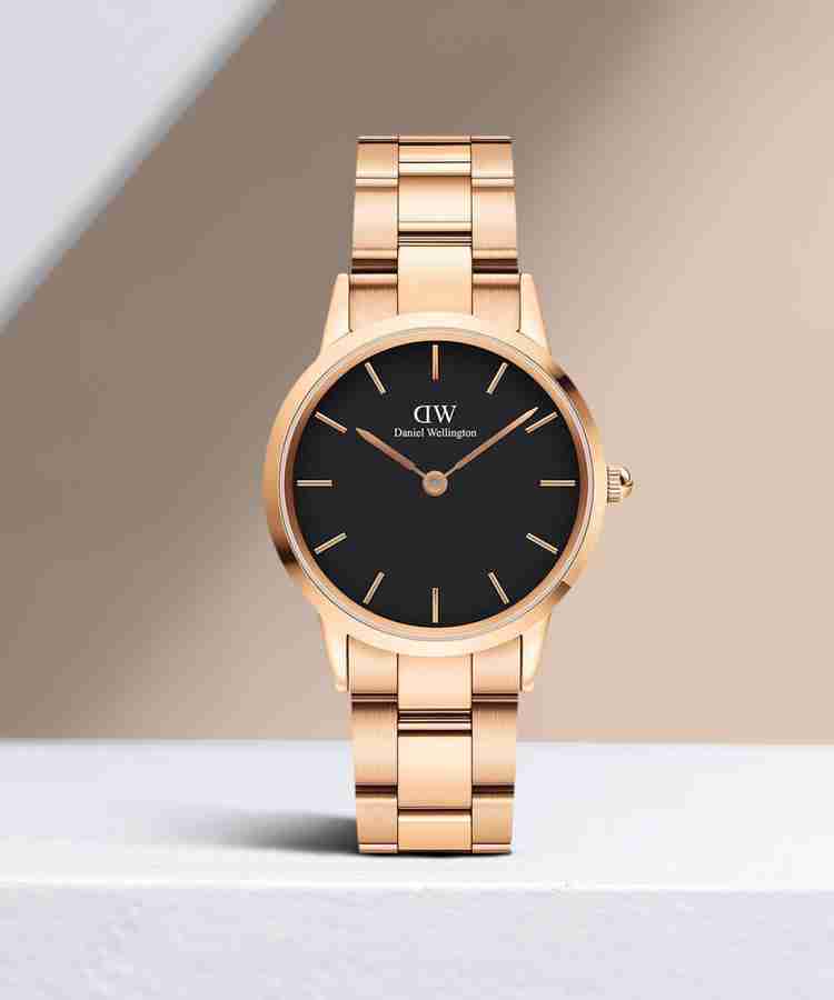 Daniel wellington rose deals gold and black