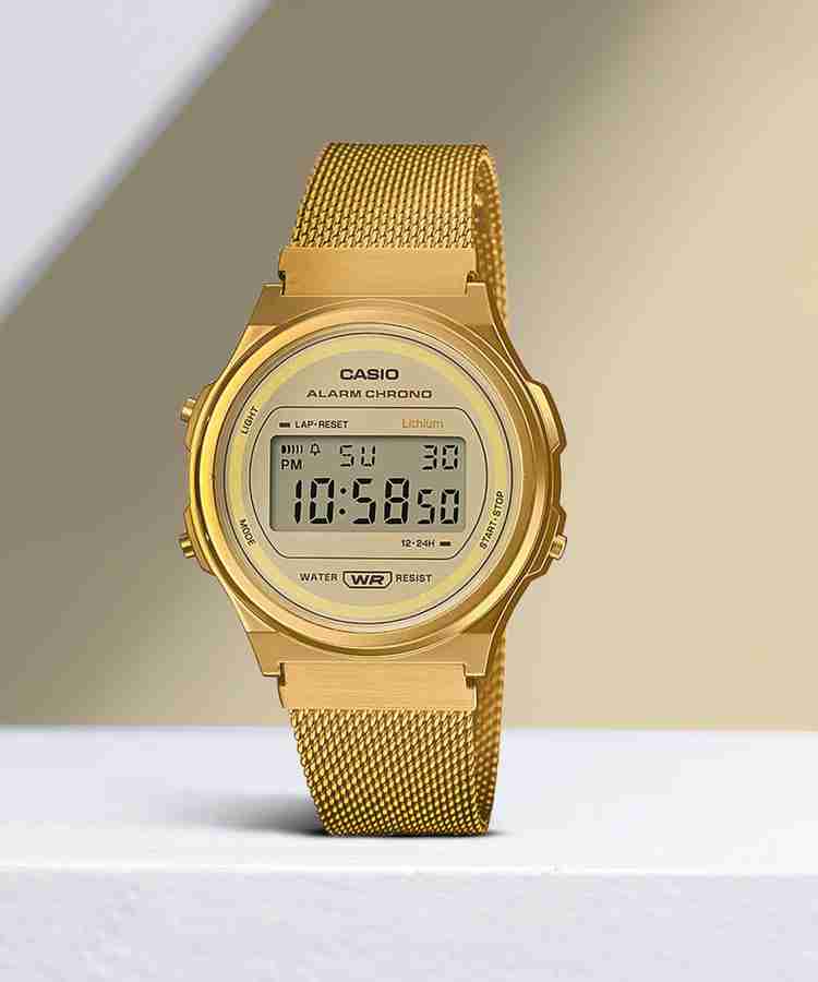 Casio vintage top gold digital watch