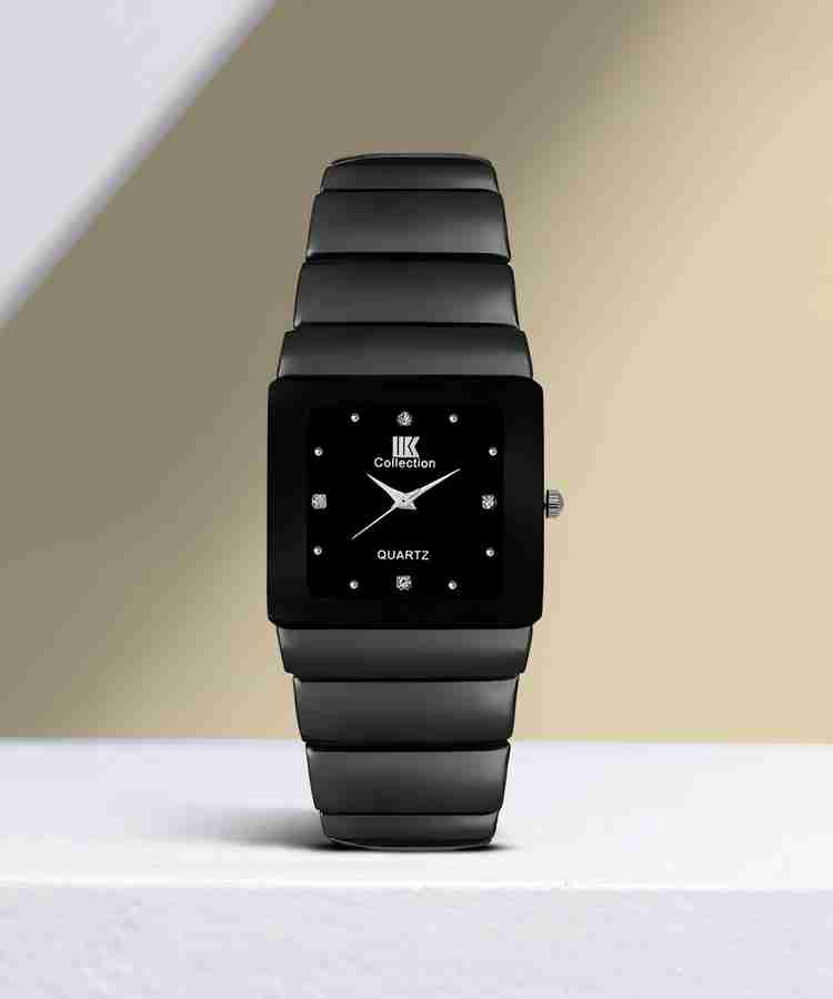 IIK Collection IIK-052M Men Watches Black Studded Square Dial Metal Bracelet Chain & Push Button Lock Analog Watch - For Men - Buy IIK Collection IIK-052M Men Watches Black Studded Square Dial IIK Collection IIK-052M Men Watches Black Studded Square Dial Metal Bracelet Chain & Push Button Lock Analog Watch - For Men - Buy IIK Collection IIK-052M Men Watches Black Studded Square Dial