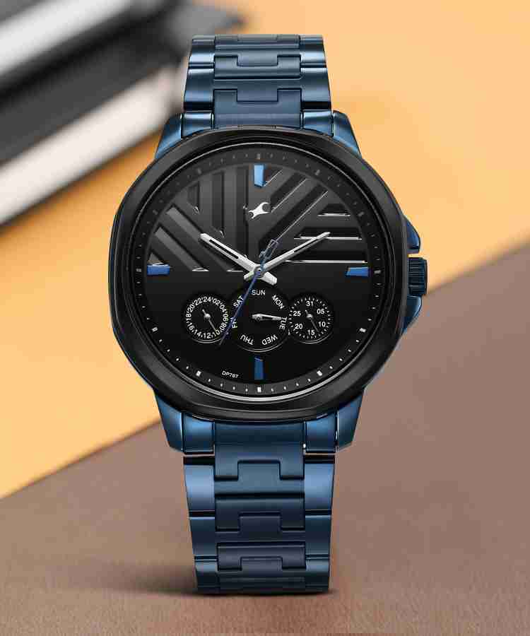 Fastrack Fleek Quartz Multifunction Black Dial Stainless Steel 