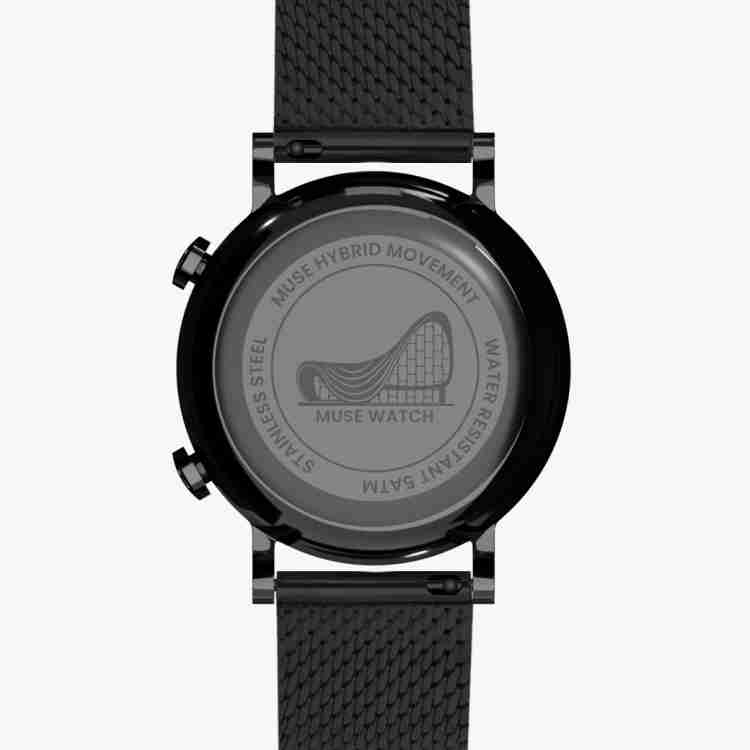 muse Muse Modernist Milanese Edition Black Grey Hybrid Smart Watch MUSE Modernist Series Milanese Edition Black Grey Hybrid Smartwatch Watch For Men Women Buy muse Muse Modernist Milanese Edition