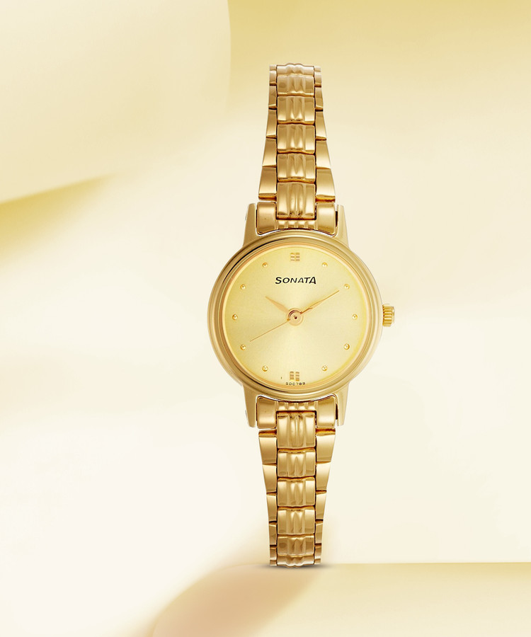 Gold Sonata Ladies Watch On Flipkart Leather Flipkart Sonata
