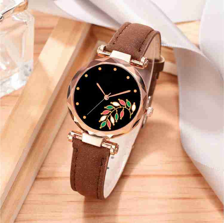 Hand watch leather belt sales