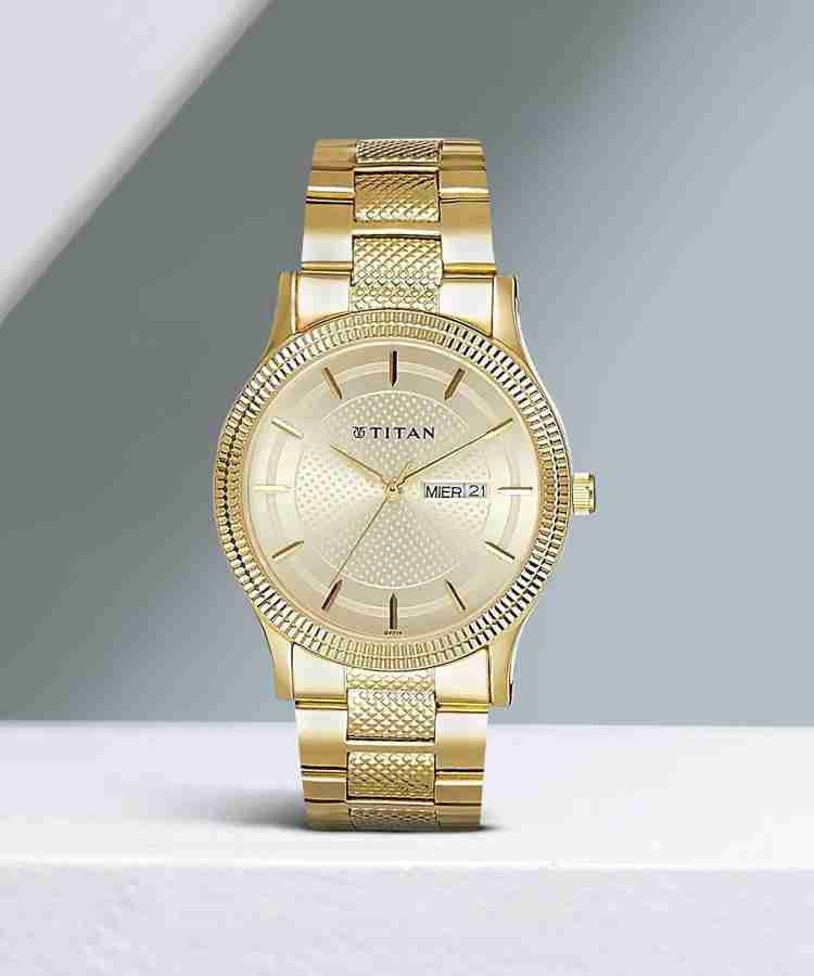 Titan gold clearance watches for mens