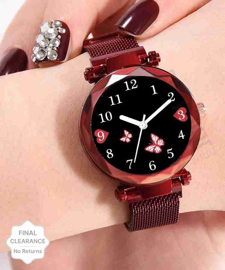 Styledose Red Magnet Butterfly Titli Watch girls watches for women watches stylish branded new model 2023 fashion design Analog Watch For Women Buy Styledose Red Magnet Butterfly Titli Watch girls