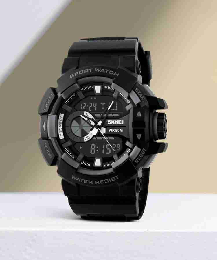 SKMEI Analog Digital Watch For Men Buy SKMEI Analog Digital Watch For Men 1117 Grey Analog Digital Online at Best Prices in India Flipkart