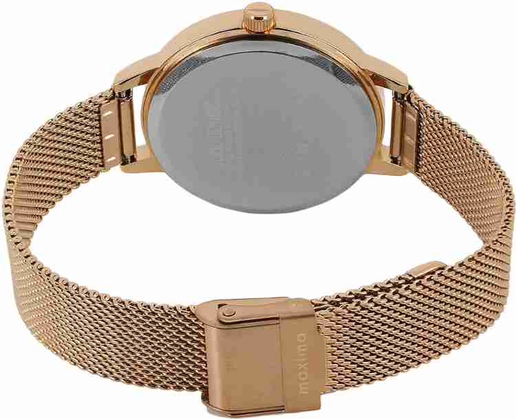 Maxima rose gold discount watches