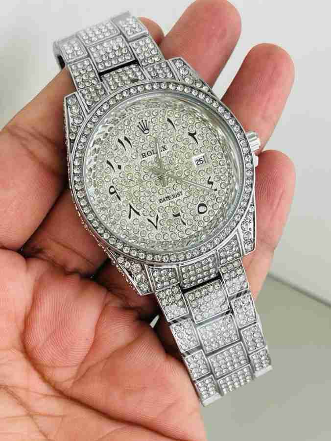 SAFISHA Luxury Men s Crystal Watch Fashion Bling Iced Out Diamond Watch For Men Luxury Men s Crystal Watch Fashion Bling Iced Out Diamond Watch For Men Analog Watch For Men Buy