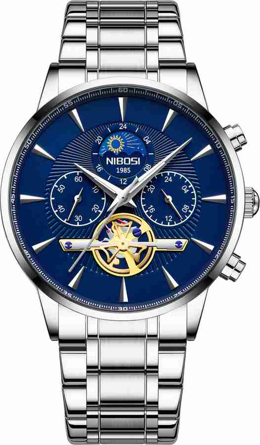 NIBOSI NB 2309A Analog Watch For Men Buy NIBOSI NB 2309A Analog Watch For Men Hollow Dial Luminous Chronograph Wrist Watch Online at Best Prices in India Flipkart