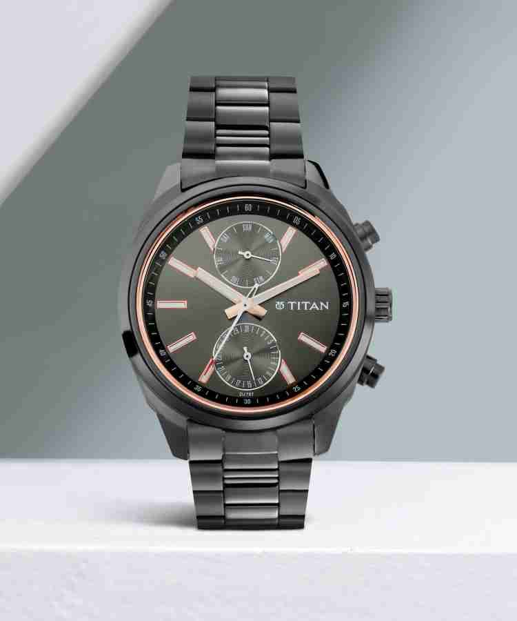 Titan NQ1733NM01 Neo All Black Analog Watch For Men Buy Titan