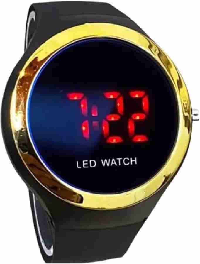 Styleflix Round Glowing Dial LED Light Digital Watch for Kids Boys