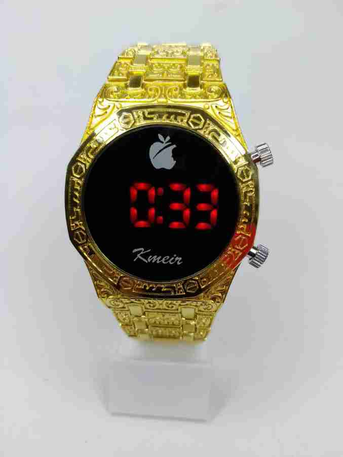 Gold led watch outlet