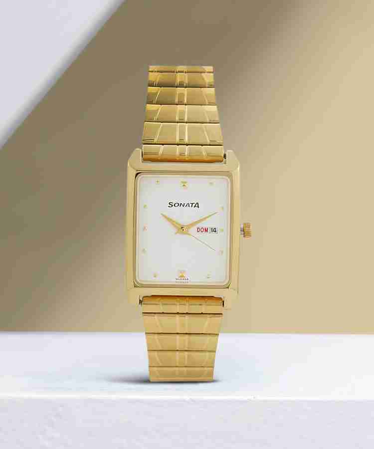 Sonata gold watches for mens sale