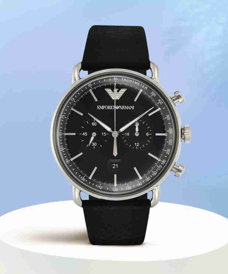 Armani aviator shop watch