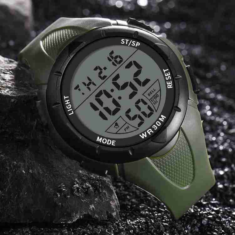 Shocknshop Stylish Green Sports Men Watches Multifunctional Luxury Waterproof Modern Digital Watch For Men Buy Shocknshop Stylish Green Sports Men Watches Multifunctional Luxury Waterproof Modern Digi...