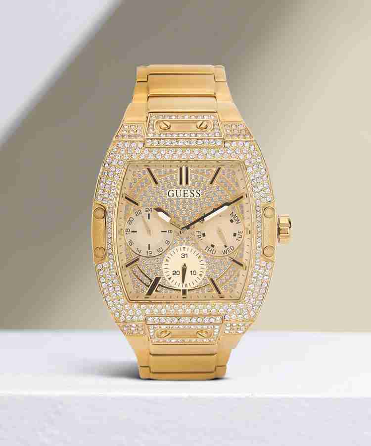 GUESS Multi function Champagne Dial Analog Watch For Men Buy GUESS Multi function Champagne Dial Analog Watch For Men GW0094G2 Online at Best Prices in India Flipkart