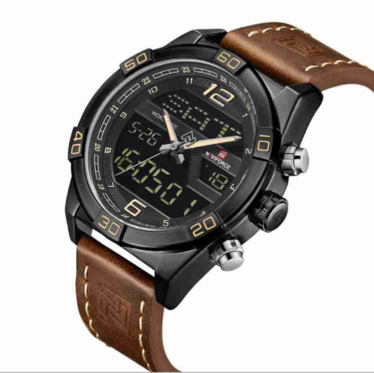 NAVIFORCE Formal Luxury Analog Digital Watch For Men Buy