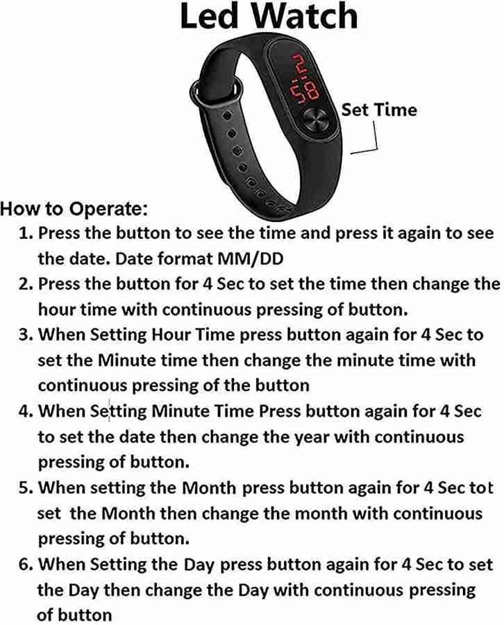 How to set led watch top