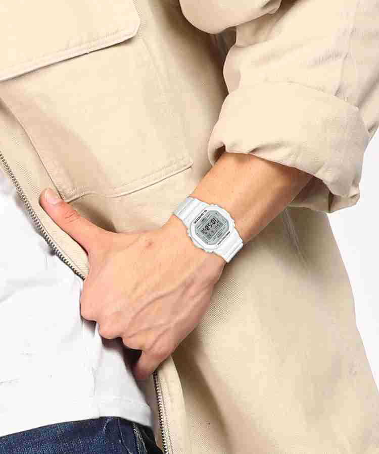 CASIO G-Shock G-SHOCK DW-5600MW-7DR Dial White Resin Strap